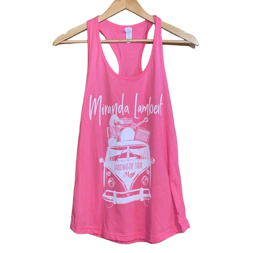 •IDEAL "T" BY NEXT LEVEL•MIRANDA LAMBERT BANDWAGON TOUR TANK TOP SIZE MEDIUM
